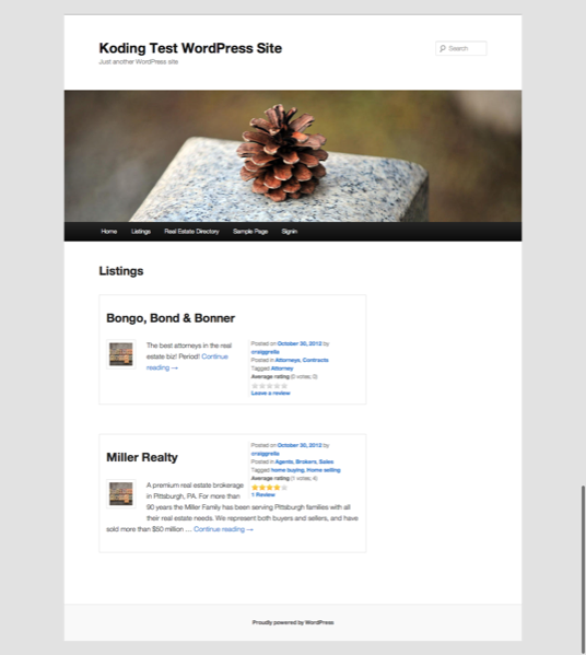 Listings listings page Post image