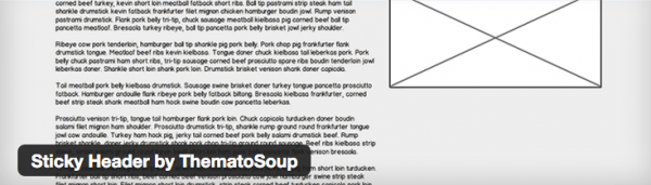 1. Sticky Header by ThematoSoup image