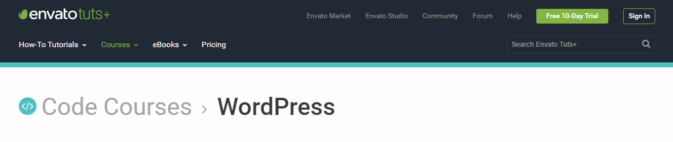 envato tuts website screenshot