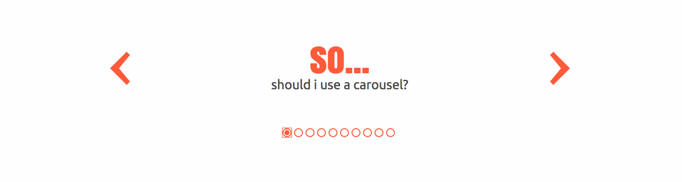 To carousel or not to carousel?