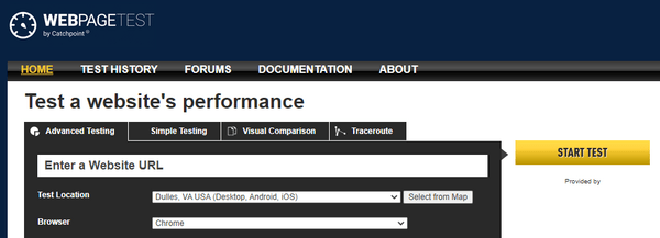 WebPageTest.org image