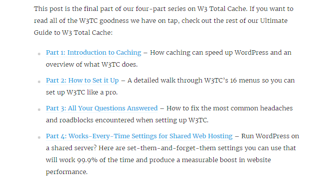 We add internal links to help our readers locate related content.