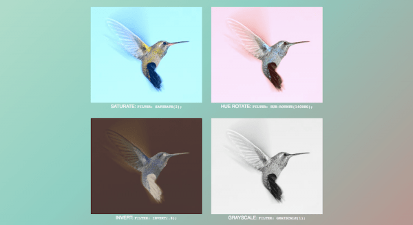 Simple CSS Image Filters image