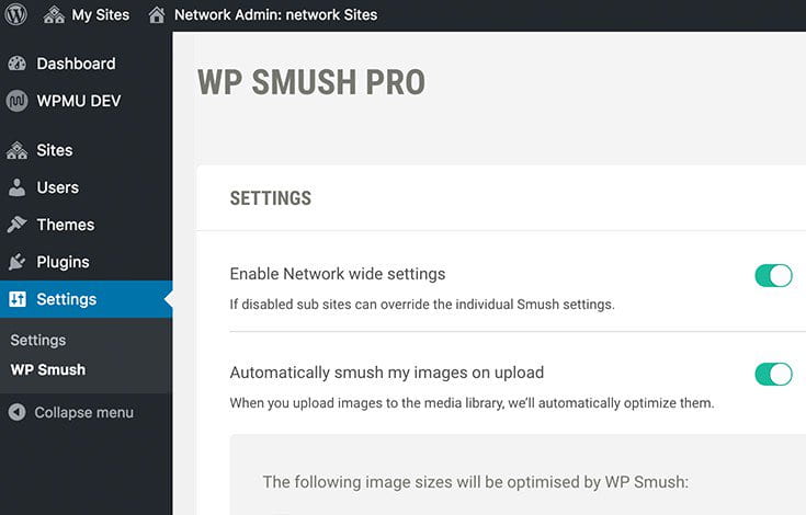 Smush automated optimization