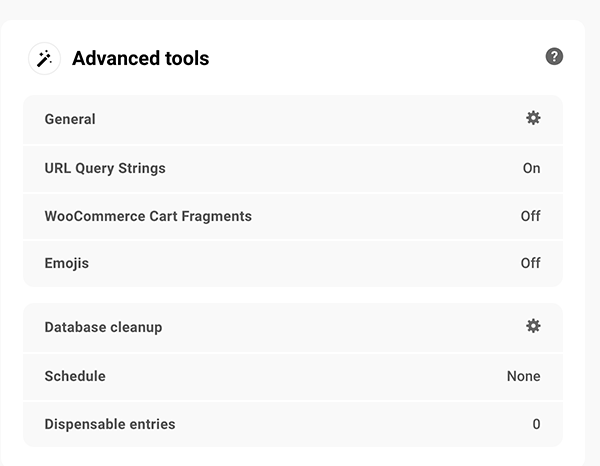 Where you access advanced tools.