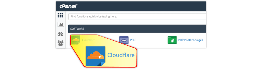 CF in cPanel