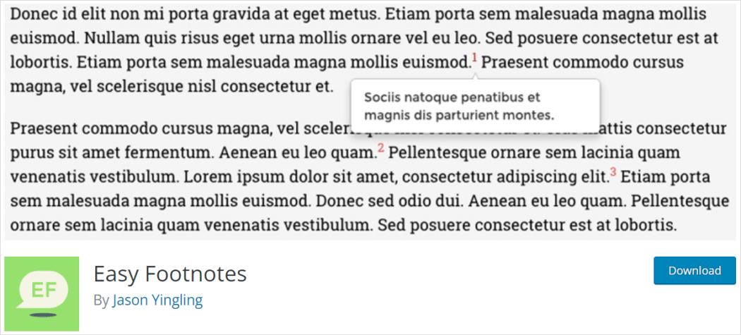 Easy Footnotes