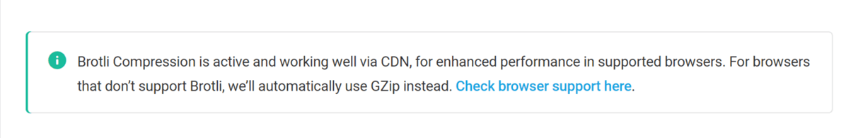 brotli compression notice