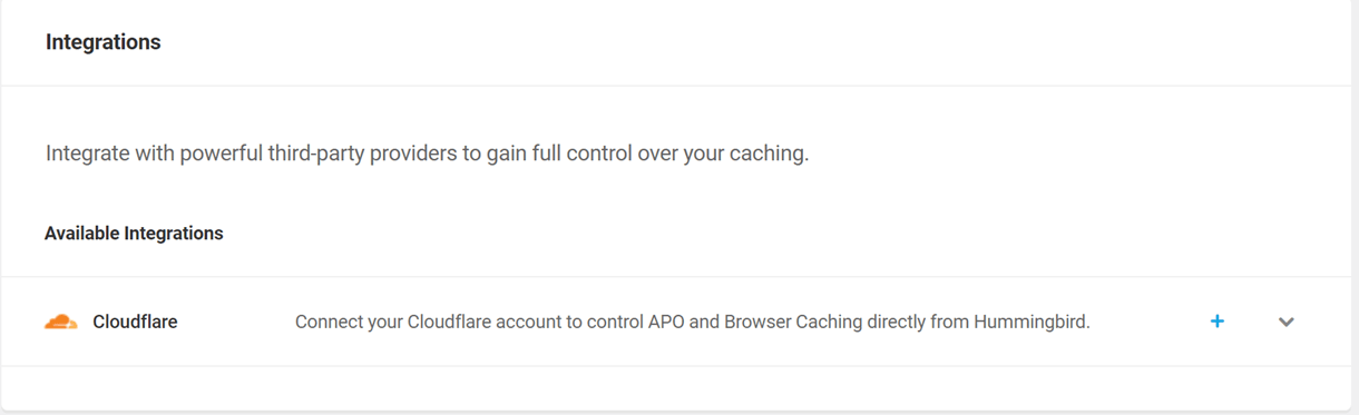 hb caching integrations