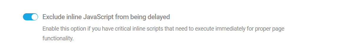Exclude delay of inline scripts in Hummingbird