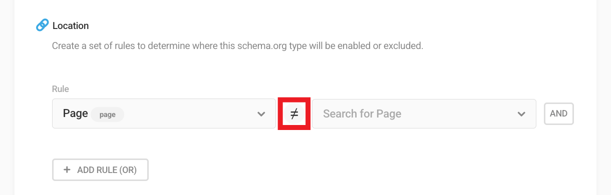 Equal sign for schema type location