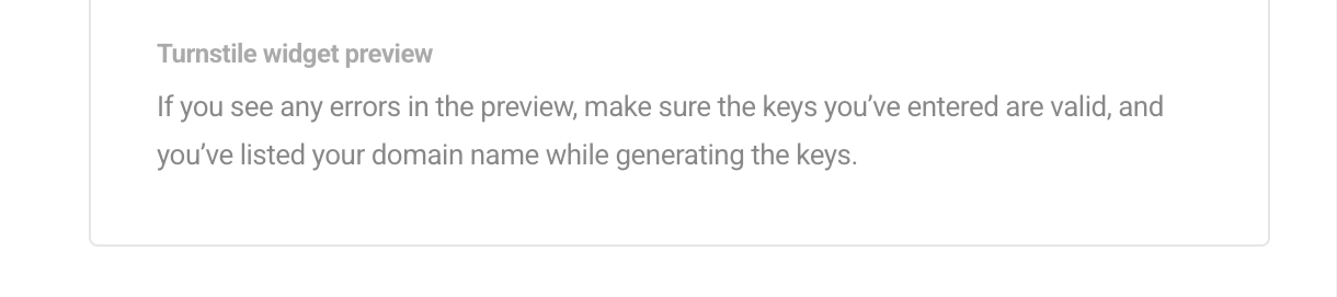 Invisible widget preview