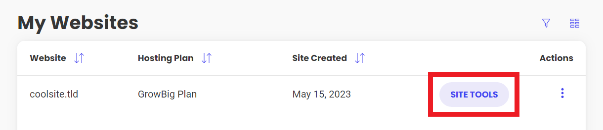 Manage domain DNS at Siteground