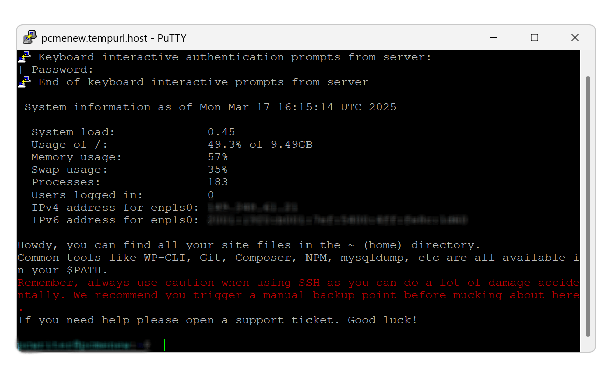 Creating an SSH tunnel with PuTTY
