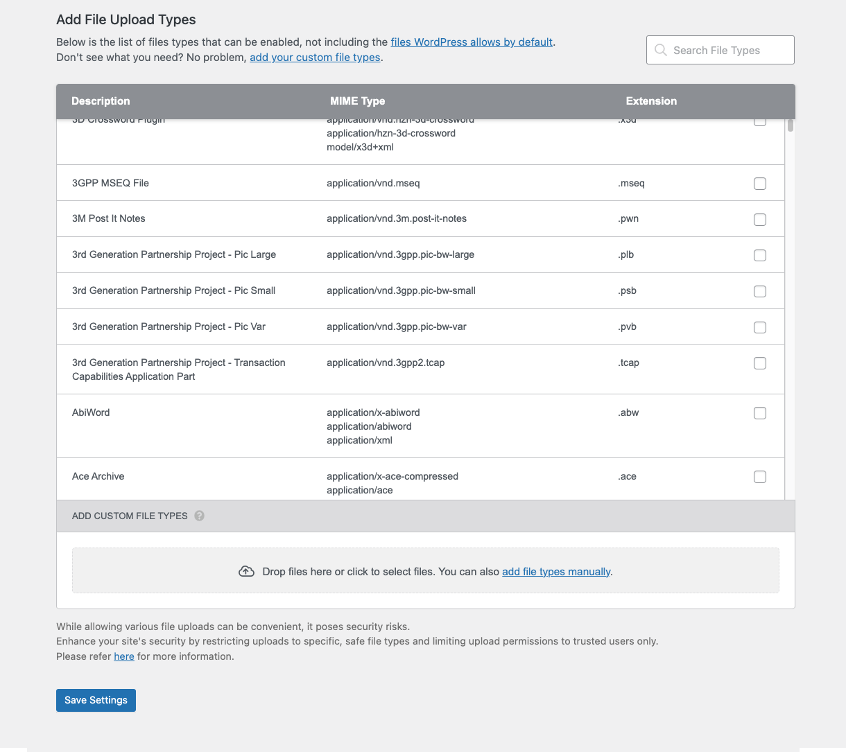 Add mime types on WPMU DEV hosted site