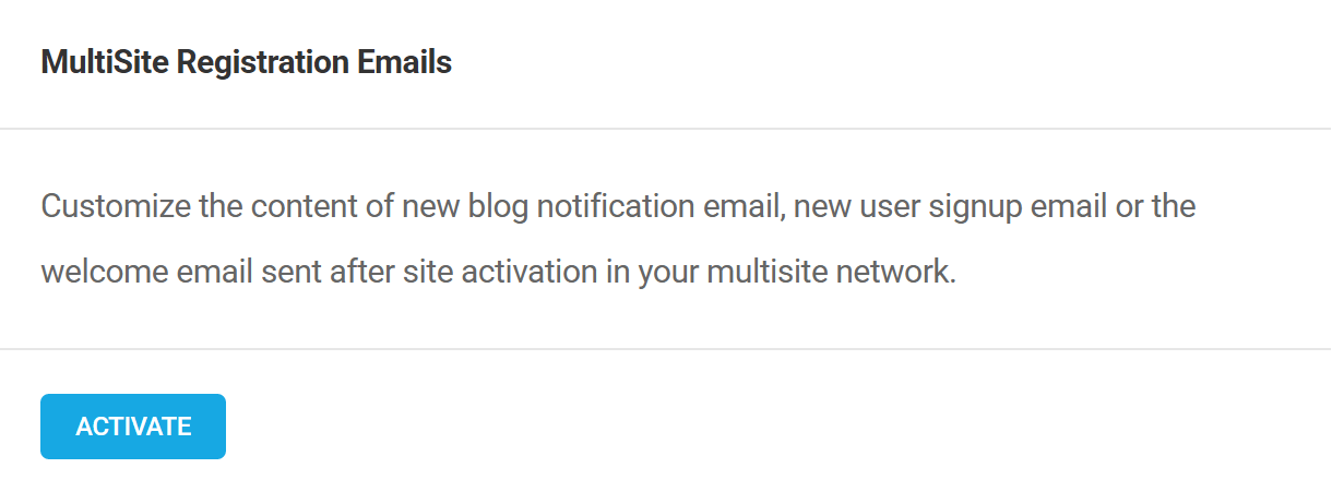 Activate Branda Registration Emails module