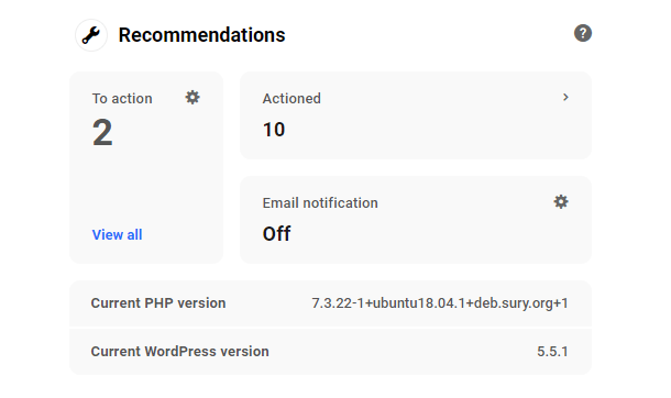 security recommendations