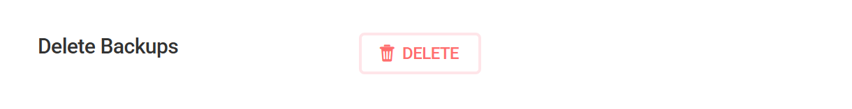 Delete all backups in Snapshot