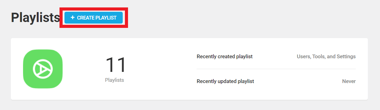 Add custom playlist in Integrated Video Tutorials