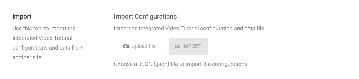 Import video tutorials