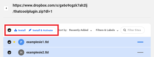 Add plugins from URL in the Hub