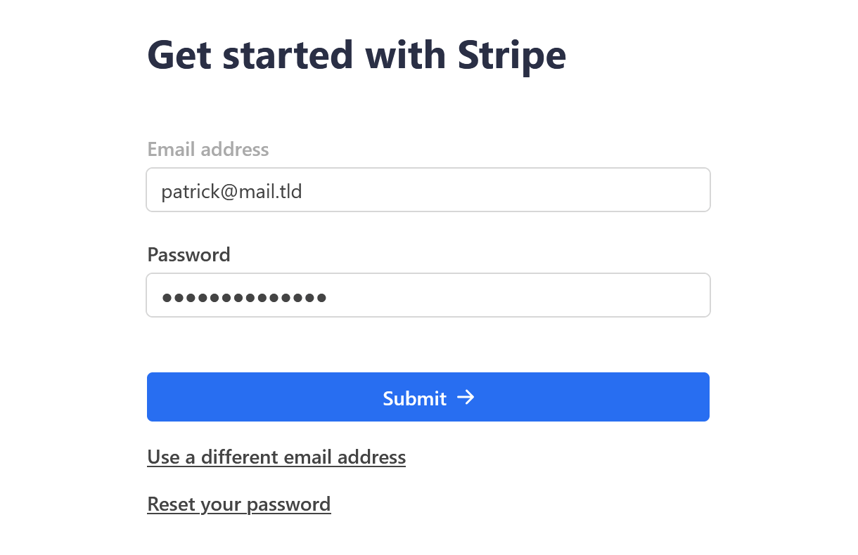 Connect selected Stripe account to Billing tool