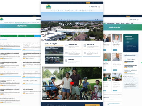 cityofgulfbreeze website showcase 3 screen 480x360