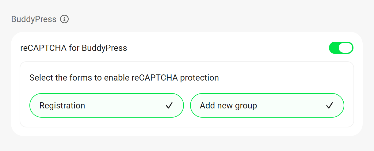 Enable Bot Protection for BuddyPress in Defender