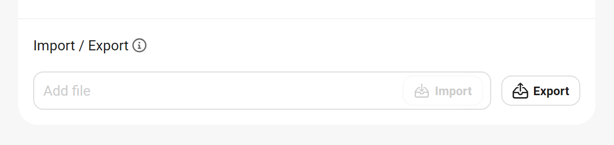 Import or export in Defender firewall
