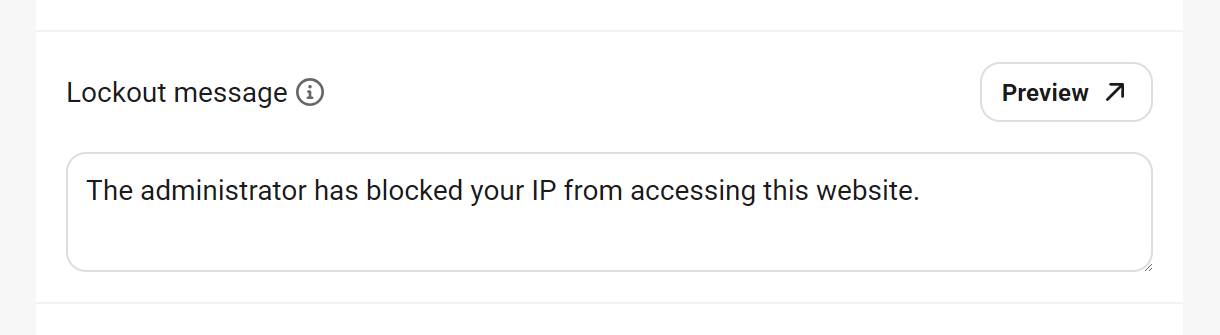 IP lockout message in Defender firewall