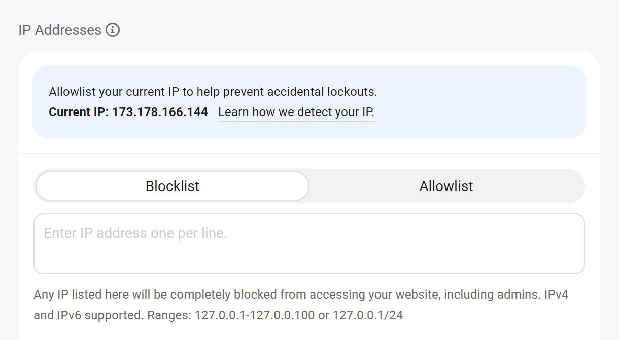 Block or allow IP addresses in Defender