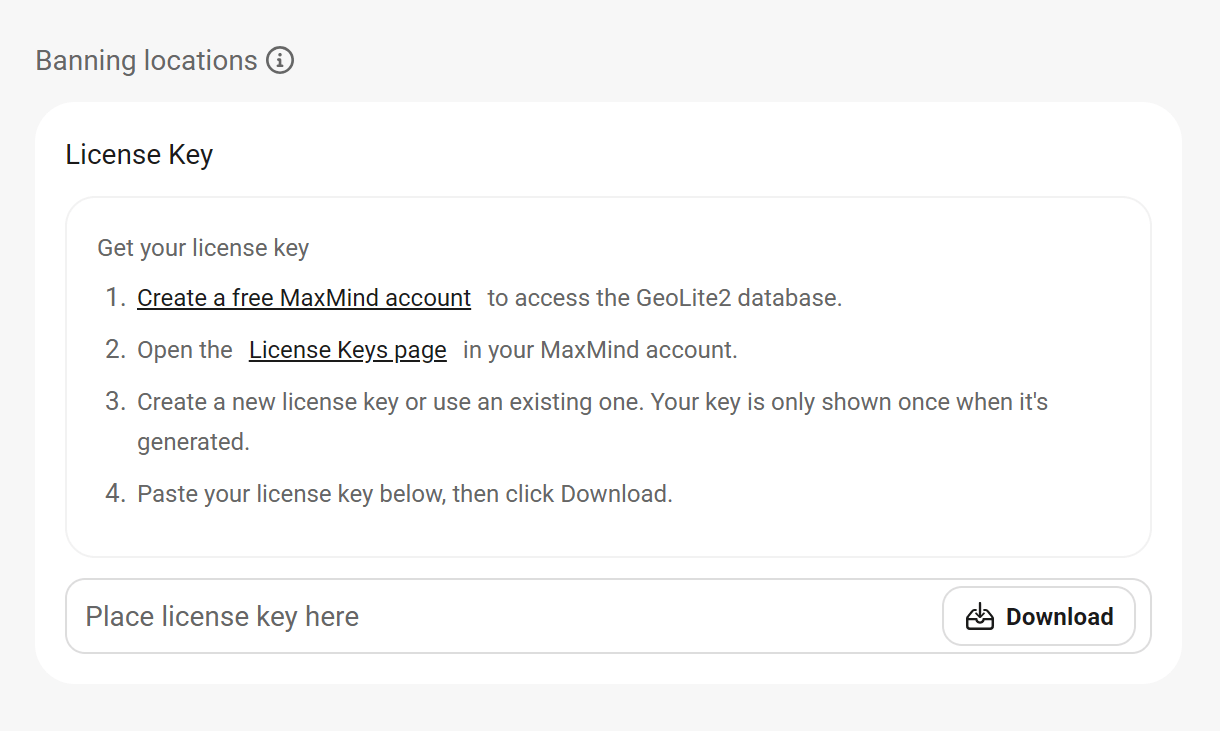 Enable location banning in Defender firewall