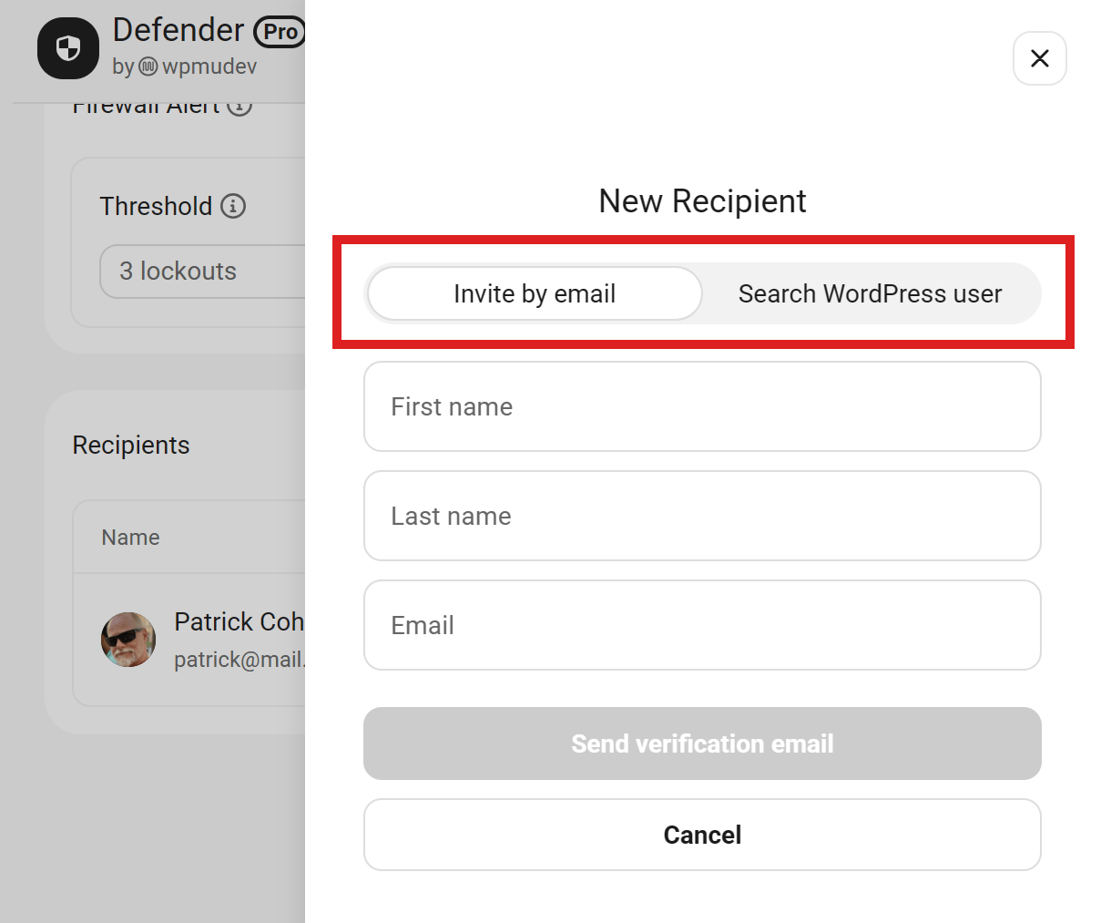 Add a new Reports recipients in Defender