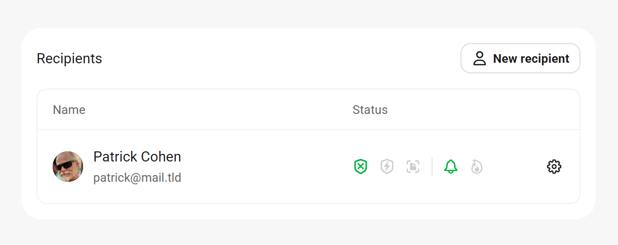 Reports recipients in Defender