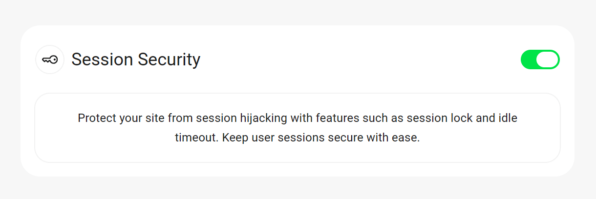 Enable user session security in Defender